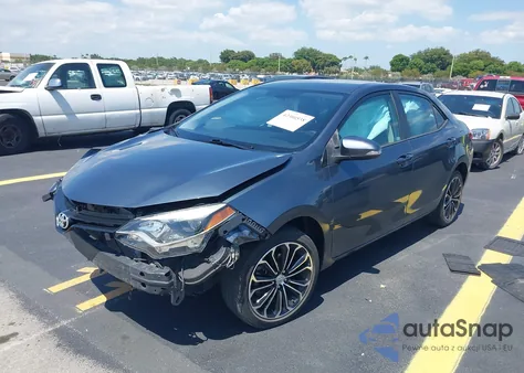 2015 Toyota Corolla S Plus z USA, uszkodzony, nr VIN 5YFBURHE6FP263299